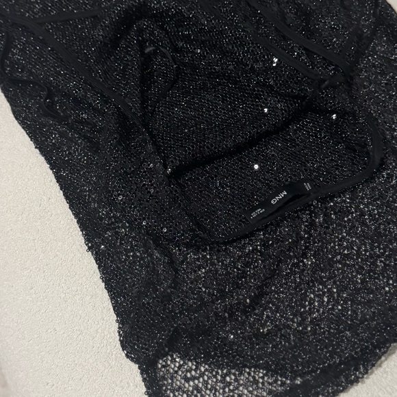 MANGO Side slit sequined gown - Picture 8 of 9